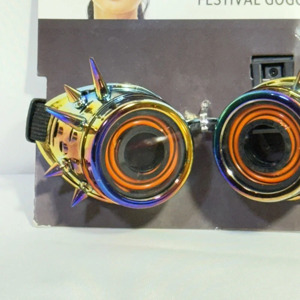 NIB‎ Rainbow Light-Up Festival Goggles